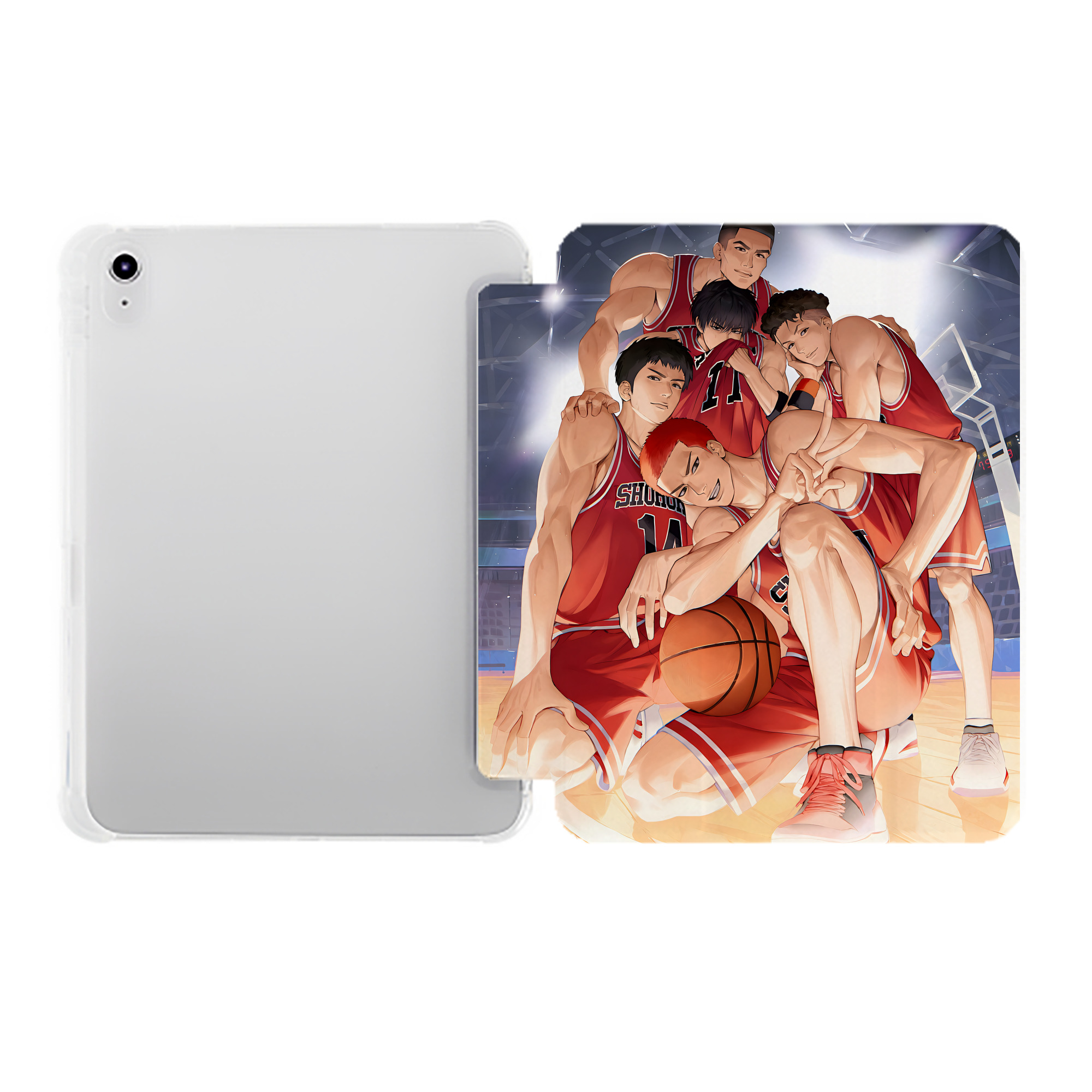 （画像用） SLAM DUNK／スラムダンク IPad ケース ペン収納付き 三つ折りスタンド PUレザー×シリコン 対応機種9.5/10.5/10.9インチ